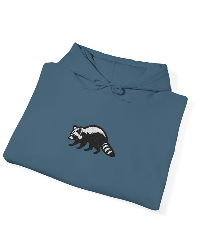 Large Raccoon Embroidered Unisex Hoodie