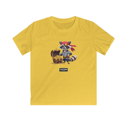 Piraten Waschbär - Kinder T-Shirt