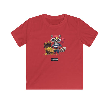 Piraten Waschbär - Kinder T-Shirt