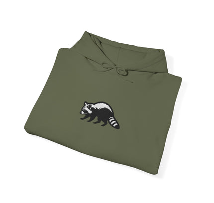 Large Raccoon Embroidered Unisex Hoodie