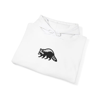 Large Raccoon Embroidered Unisex Hoodie