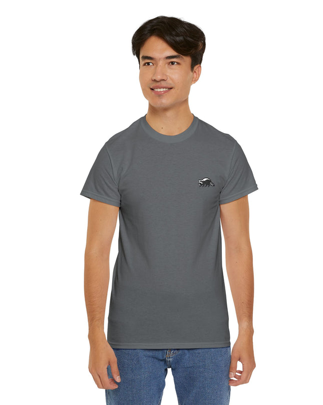 Besticktes Waschbär T-Shirt