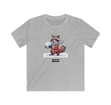 Schneeball Waschbär - Kinder T-Shirt