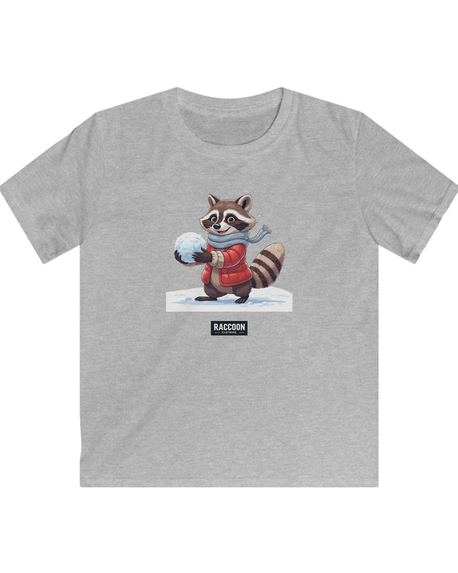 Schneeball Waschbär - Kinder T-Shirt