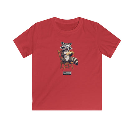 Pizza Waschbär - Kinder T-Shirt