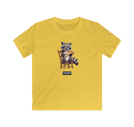 Pizza Waschbär - Kinder T-Shirt
