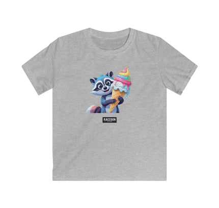 Eiscreme Waschbär - Kinder T-Shirt