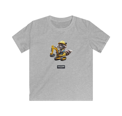 Bauarbeiter Waschbär - Kinder T-Shirt