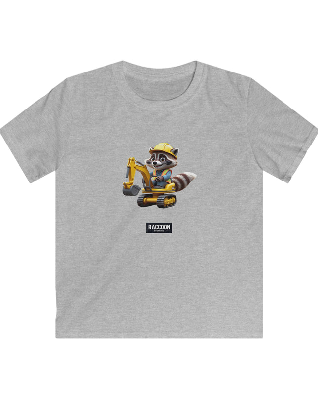 Bauarbeiter Waschbär - Kinder T-Shirt