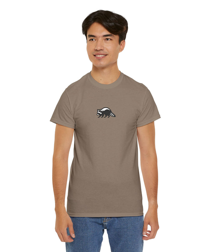 Grosses Besticktes Waschbär T-Shirt