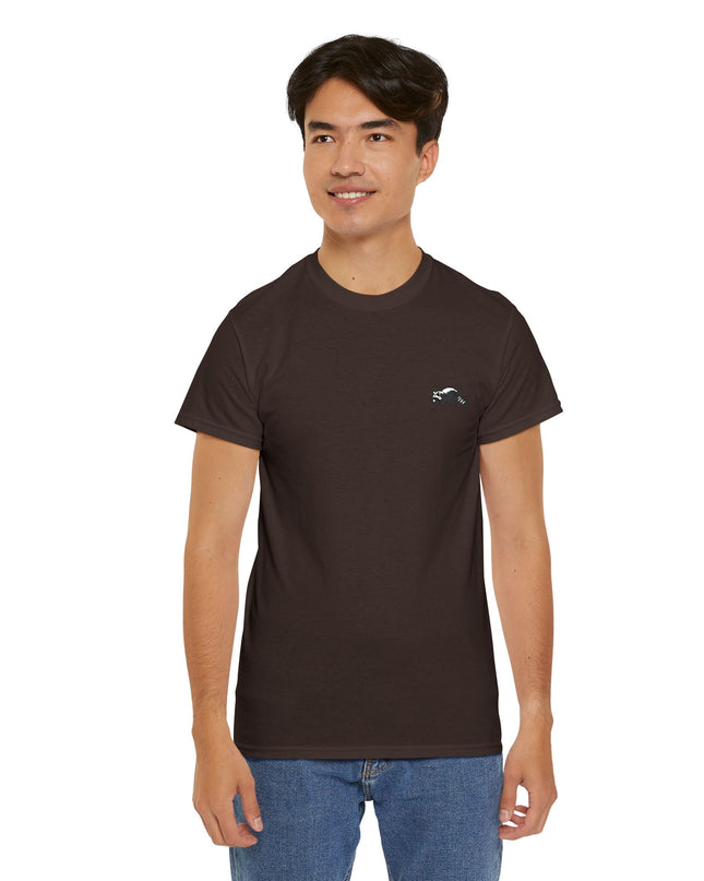 Besticktes Waschbär T-Shirt