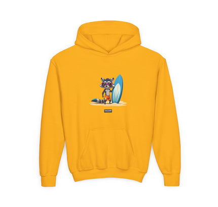 Surfer Waschbär - Kids Hoodie
