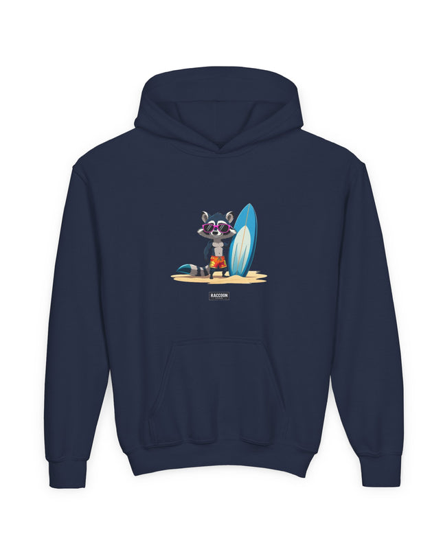 Surfer Waschbär - Kids Hoodie