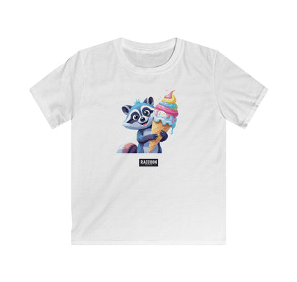 Eiscreme Waschbär - Kinder T-Shirt
