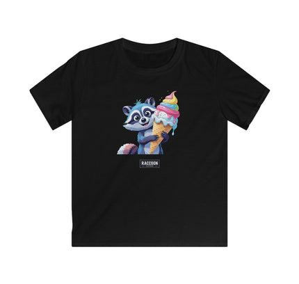 Eiscreme Waschbär - Kinder T-Shirt