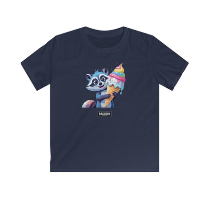 Eiscreme Waschbär - Kinder T-Shirt