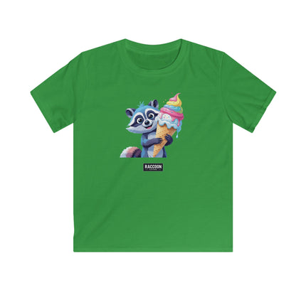 Eiscreme Waschbär - Kinder T-Shirt