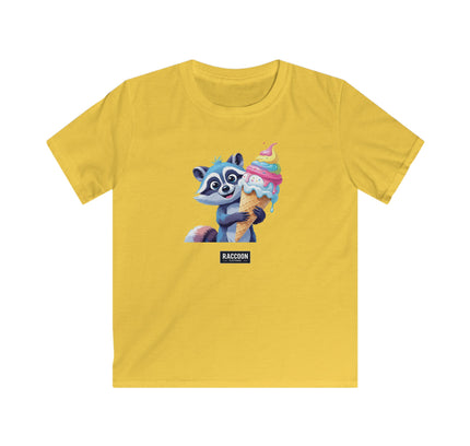 Eiscreme Waschbär - Kinder T-Shirt