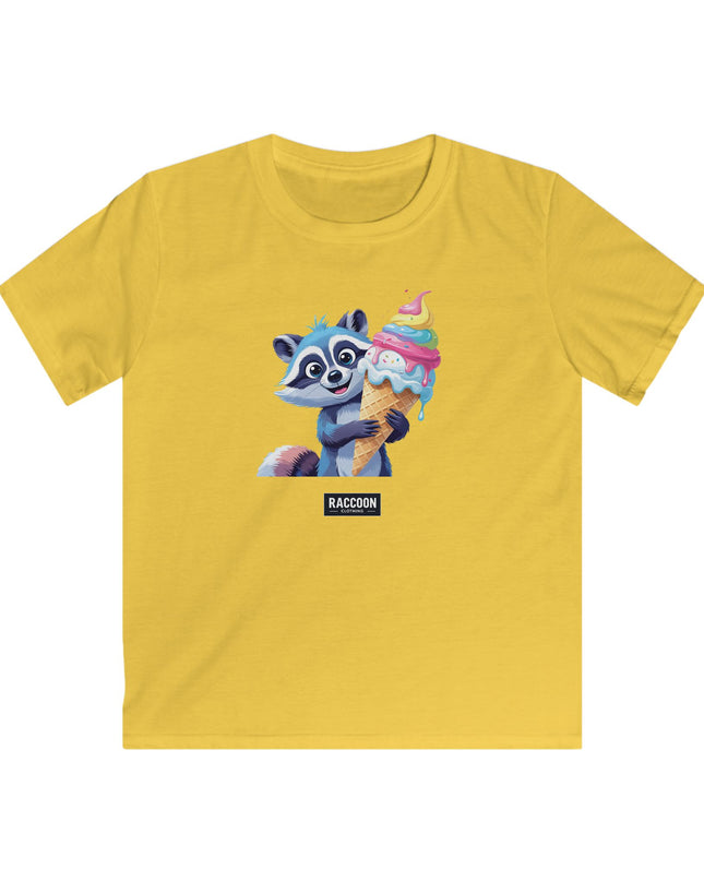 Eiscreme Waschbär - Kinder T-Shirt