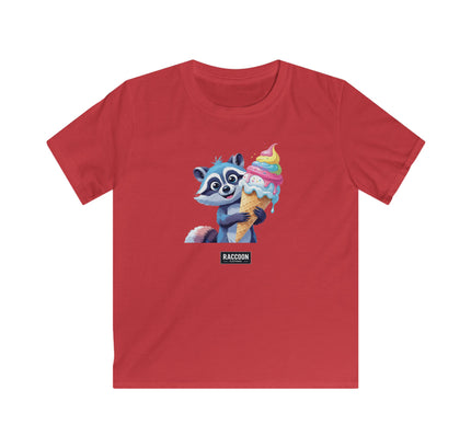 Eiscreme Waschbär - Kinder T-Shirt