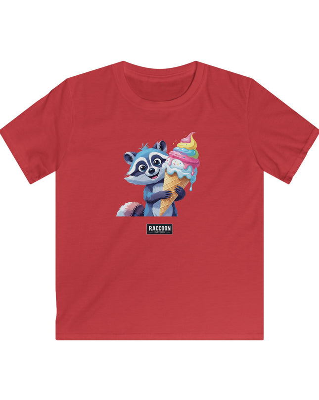 Eiscreme Waschbär - Kinder T-Shirt