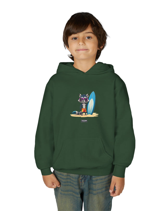 Surfer Waschbär - Kids Hoodie