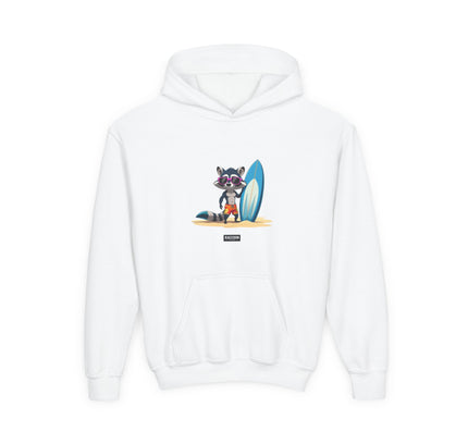Surfer Waschbär - Kids Hoodie