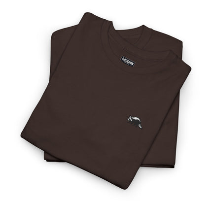 Besticktes Waschbär T-Shirt