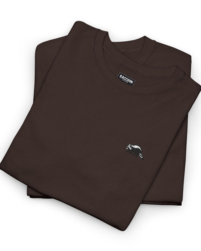 Besticktes Waschbär T-Shirt